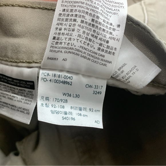 Levis Jeans Mens Size 36 x 29 Khaki Brown Denim Pants 541 Athletic Fit Stretch - Picture 7 of 8